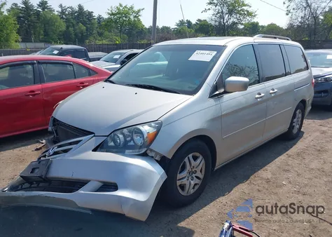 2007 Honda Odyssey Ex-L z USA, uszkodzony, nr VIN 5FNRL38607B457251